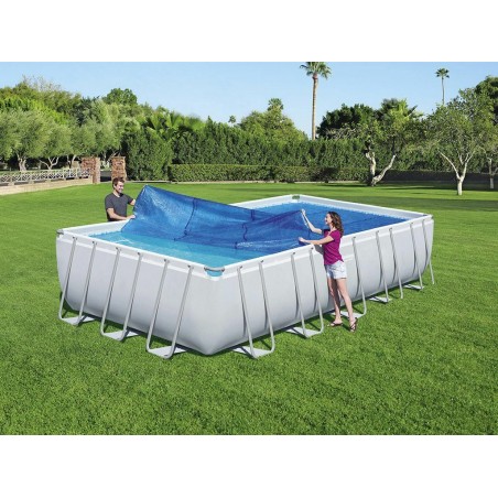 TELO COPERTURA SOLARE TERMICO PISCINA RETTANGOLARE 732x366 cm BESTWAY 58228