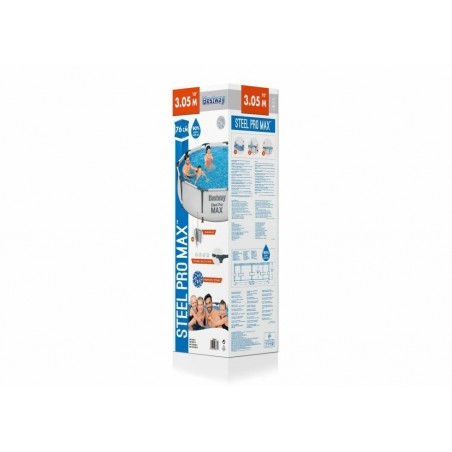 Bestway 56406 Piscina Fuori Terra Steel Pro Max da 305 x H 76 cm con struttura