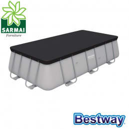 Bestway Telo Copripiscina Copertura per Piscina Rettangolare 404x201x100 cm