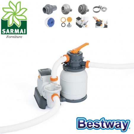 Pompa Filtro A Sabbia Bestway 58497 Flowclear Da 5.678 lt/h per Piscina