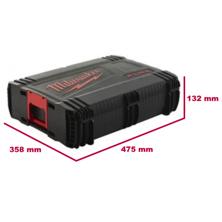 MILWAUKEE Valigetta utensili HEAVY DUTY HD Box originale sistema modulare vuota