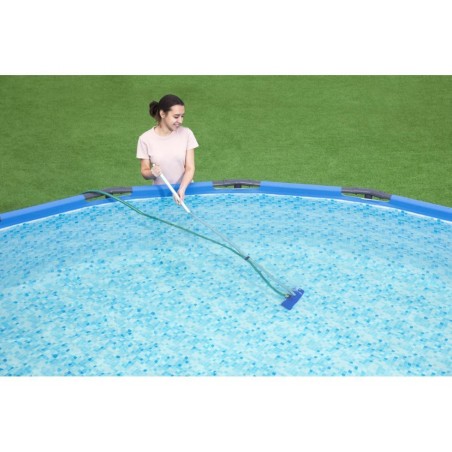 KIT PULIZIA PISCINA COMPLETO ASPIRATORE RETINO CON ACCESSORI Bestway 58195