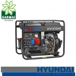 Hyundai DHY6000LE Generatore Corrente Diesel Trifase 6 Kw 12 HP 456cc 14 LT