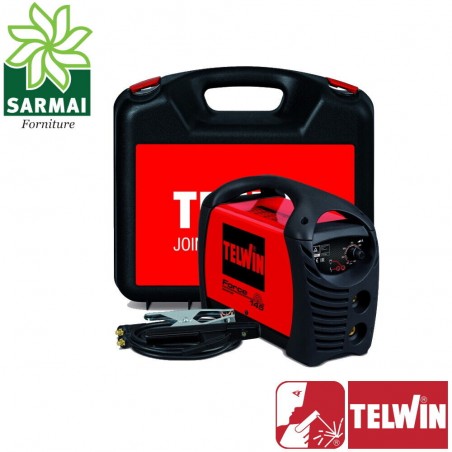 Saldatrice inverter Telwin Force 145 per saldatura MMA a elettrodo 130A 815856