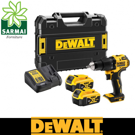 DeWALT DCD709P2T trapano avvitatore compatto XR 18V BRUSHLESS con percussione