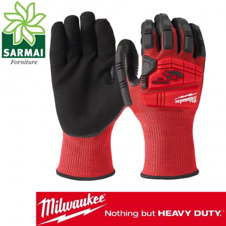 GUANTI ANTITAGLIO DORSO RINFORZATO MILWAUKEE IMPACT CUT LEVEL 3/C