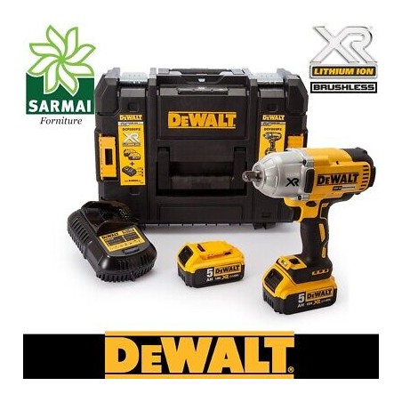 DeWALT DCF899P2 AVVITATORE AD IMPULSI ALTA POTENZA ATTACCO 1/2 18V kit 2x 5 Ah