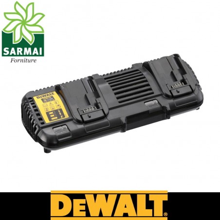 caricabatteria doppio 18/54v FLEXVOLT 4ah/ora DEWALT DCB132