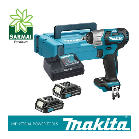 MAKITA TW160DSAJ Avvitatore ad impulsi CXT 12V 3/8 2 batterie 2,0 Ah e valigetta