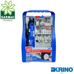 KRINO MINI TRAPANO DRILL MULTIFUNZIONE CON ACCESSORI K-START 257pz