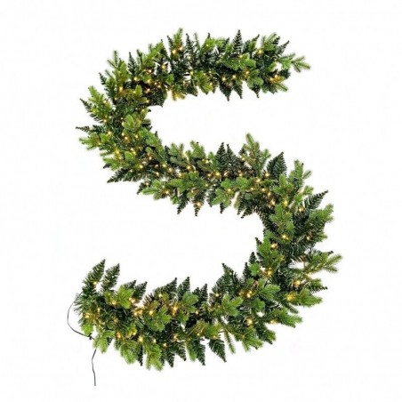 XONE Yvonne Festone di natale boa 270 cm per decorazione natalizia completo con 200 led
