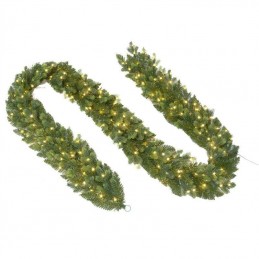XONE Madison Festone di natale boa 270 cm per decorazione natalizia completo con 200 led
