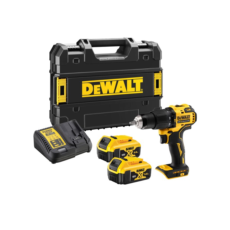DeWALT DCD709P2T trapano avvitatore compatto XR 18V BRUSHLESS con percussione