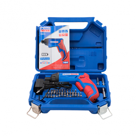 KRINO Mini Avvitatore a Batteria al Litio 3,6V 2Ah Attacco 1/4