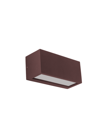 APPLIQUE REVERSO BIDIREZIONALE IP65 COLORE RUGGINE CORTEN CENTURY ATTACCO E27