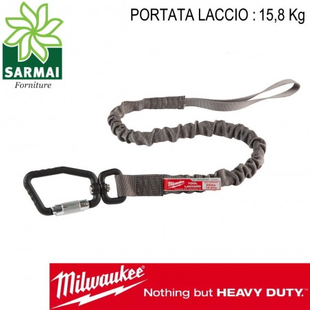 MILWAUKEE LACCI LACCIO ANTICADUTA DISPOSITIVO DI SICUREZZA NON RIMBALZA