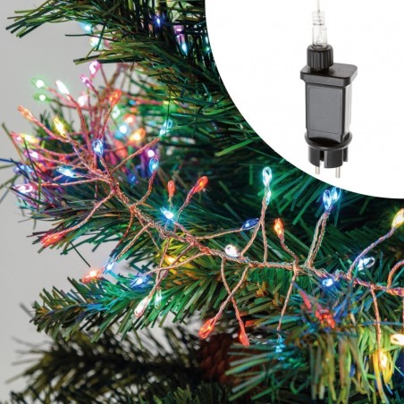 Catena Festone Cluster 600 micro led luci Albero di Natale decorazioni natalizie