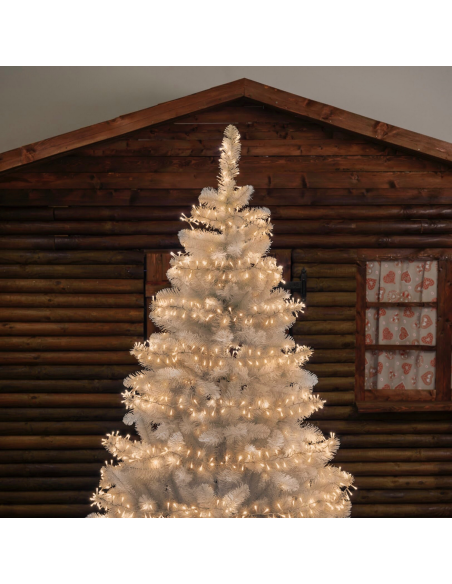 LUCI DI NATALE CATENA DA 1500 LED 5 MM LUCE CALDA PER ESTERNO CAVO TRASPARENTE