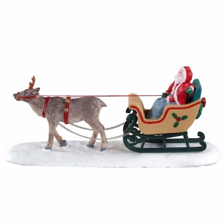 Lemax 03514 Slitta babbo natale con renne family North Pole Sleigh Ride