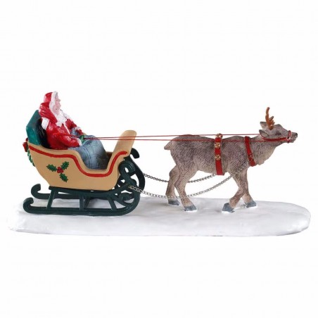 Lemax 03514 Slitta babbo natale con renne family North Pole Sleigh Ride