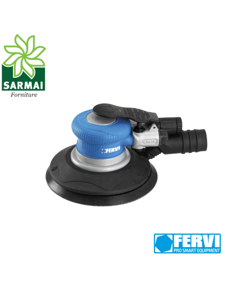 FERVI 0458 Levigatrice pneumatica rotorbitale velocità variabile con aspirazione