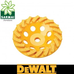 Tazza diamantata per cemento a corona turbo disco diamantato 125mm DEWALT DT3797