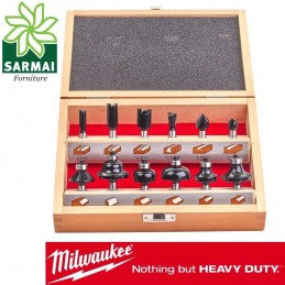 Milwaukee Serie set frese 12 pz smussare scanalatura legno plastica fresatrici