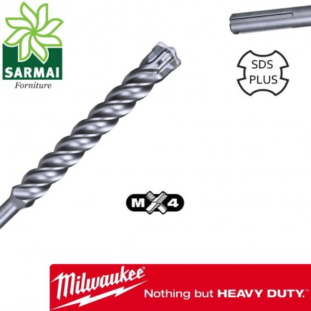 Punta MILWAUKEE MX4 trapano SDS PLUS 4 taglienti hitachi hilti bosch dewalt