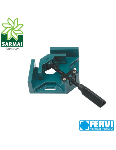 FERVI 0205 Morsa per saldare profilati a 90° max 70 mm in alluminio superleggera
