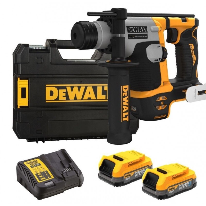 DEWALT DCH172E2T-QW TASSELLATORE 18V BRUSHLESS 2 BATTERIE POWER STACK 16 mm 1,4J