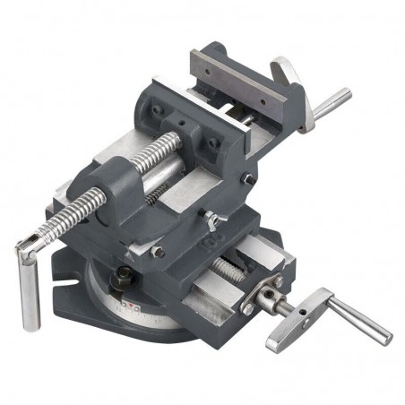 FERVI 0188/100G Morsa a croce per trapano a colonna con base girevole max 90 mm