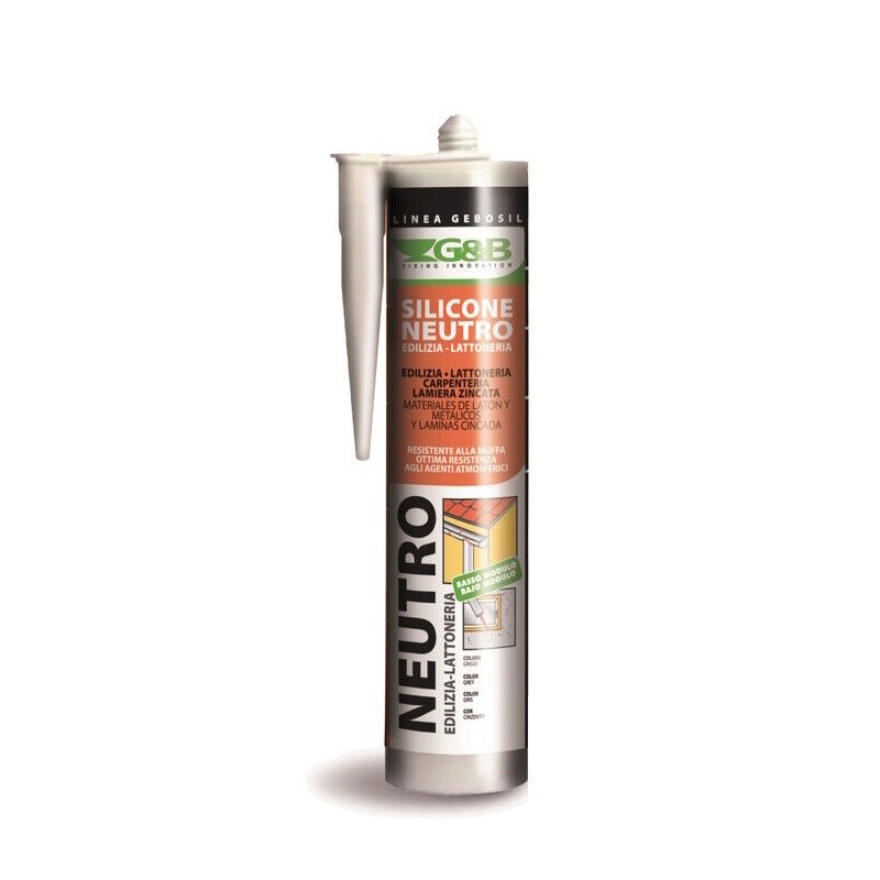 SILICONE NEUTRO EDILIZIA E SERRAMENTI 310 ml COLORE RAME DA 3 A 24 PEZZI G&B