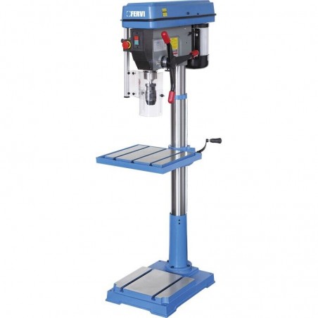 FERVI 0754/230V Trapano a colonna da pavimento con trasmissione a cinghia 230V