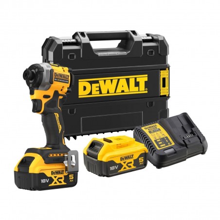 AVVITATORE IMPULSI 1/4" 206Nm 2 BATTERIE 18V 5AH COMPATTO XR DEWALT DCF850P2T-QW