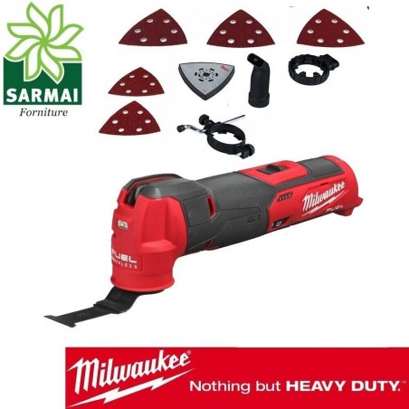 MILWAUKEE UTENSILE MULTIFUNZIONE M12 FMT-0 12V BRUSHLESS SOLO CORPO + ACCESSORI