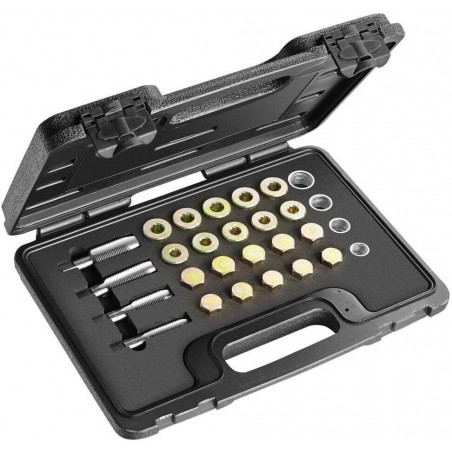 RIPRISTINO FILETTI TAPPI COPPE OLIO FILETTATURA CARTER KIT 64 PZ EXPERT E200236