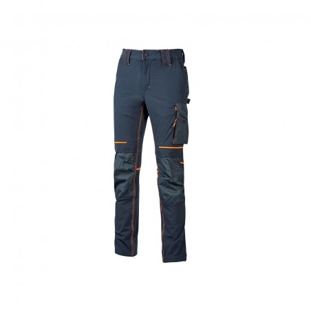 UPower ATOM Deep Blue pantalone da lavoro multi tasca idrorepellente invernale
