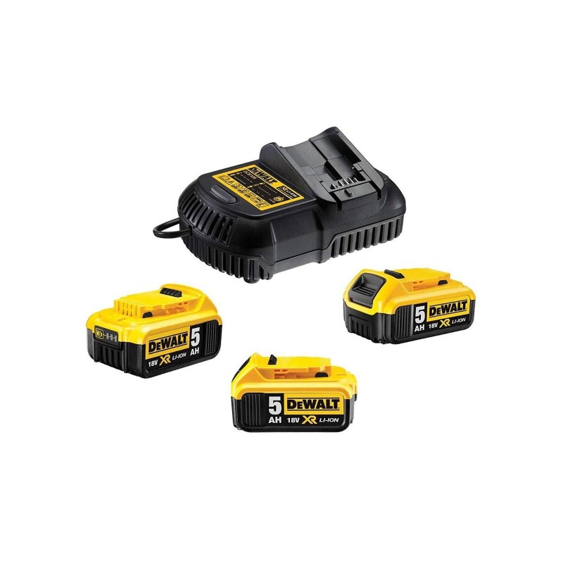 DEWALT DCB115P3-QW starter kit set 18v caricabatteria e 3 batterie 5 ah