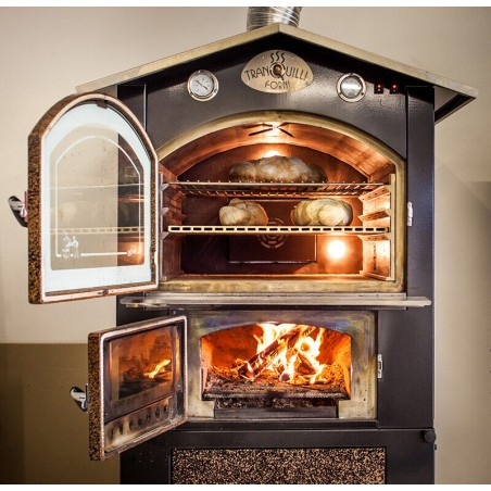TRANQUILLI FORNI mod. GIOVE Forno a legna da esterno a fuoco indiretto top gamma