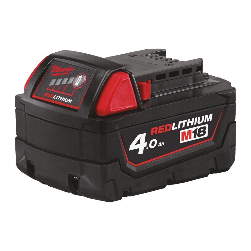 MILWAUKEE M18 B4 batteria 18V 4.0 Ah Li-Ion a ioni di litio 20% energia in più