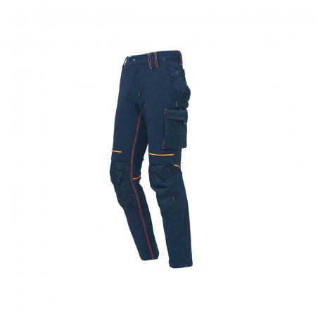 UPower ATOM Deep Blue pantalone da lavoro multi tasca idrorepellente invernale
