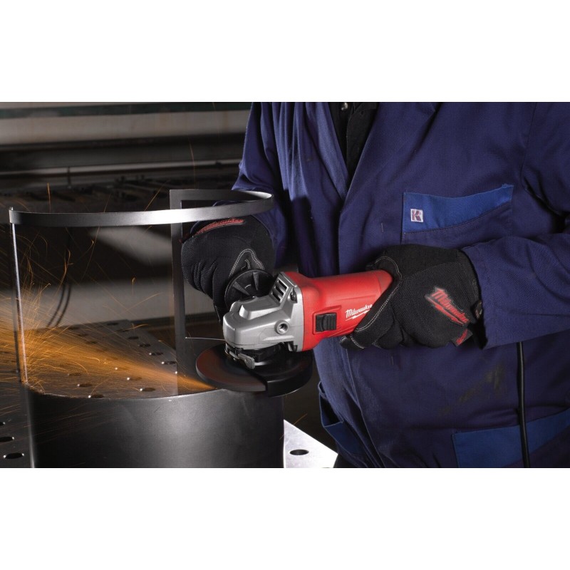 Smerigliatrice elettrica 1000 W disco 125 mm mola piccola Milwaukee AG 10-125 EK