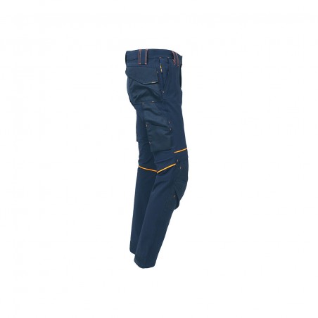 UPower ATOM Deep Blue pantalone da lavoro multi tasca idrorepellente invernale