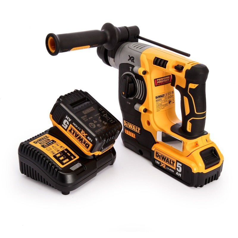 DeWALT DCH273P2T tassellatore SDS-PLUS 18V BRUSHLESS XR kit con 2 batterie 5 Ah