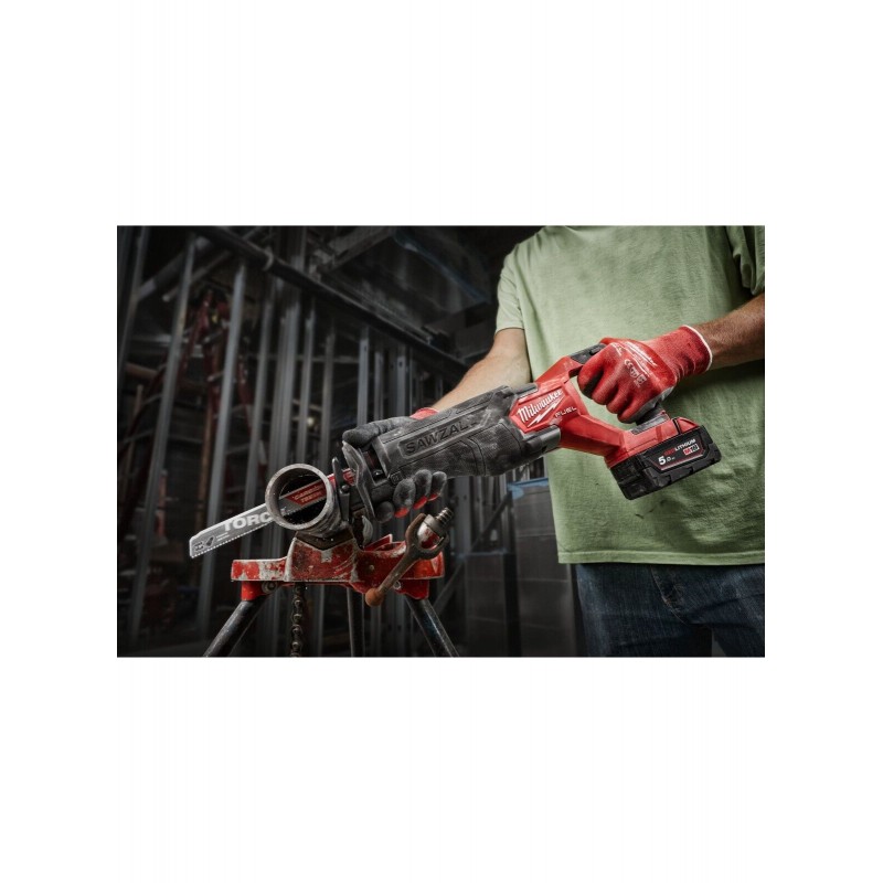 MILWAUKEE M18 FSZ-502X sega seghetto dritto 18V batterie 5 Ah kit completo