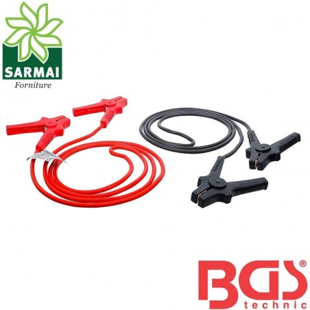 BGS 9611 Coppia cavi avviamento di emergenza 400 AMP 3 mt officina auto camion