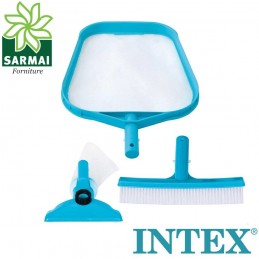 Intex 29056 Set Di Pulizia Retino Spazzola Testa Azzurro Nuova Versione