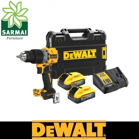 Avvitatore a percussione 18V 2 batterie POWERSTACK 5 Ah DEWALT DCD805H2T