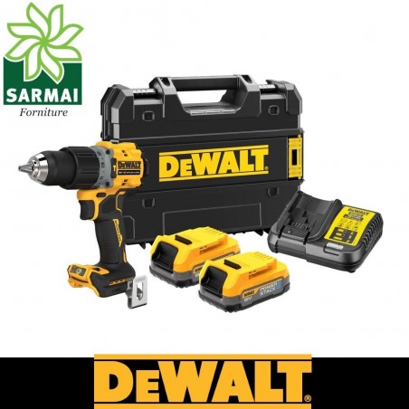 Avvitatore a percussione 18v 2 batteria powerstack DEWALT DCD805E2T-QW