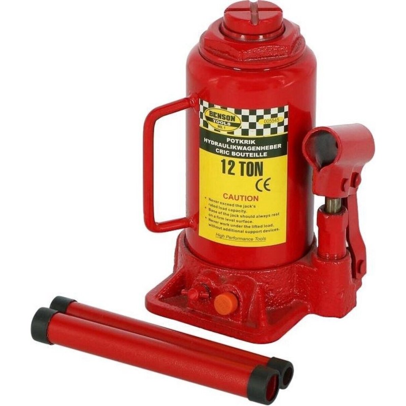 Cric Idraulico Per Auto A Bottiglia Sollevatore Martinetto 12 Tonnellate 12T
